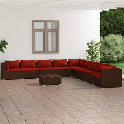 10 Piece Lounge Sectional Seating Group