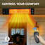 Electric Wall Mounted & Ceiling Patio Heater With Remote