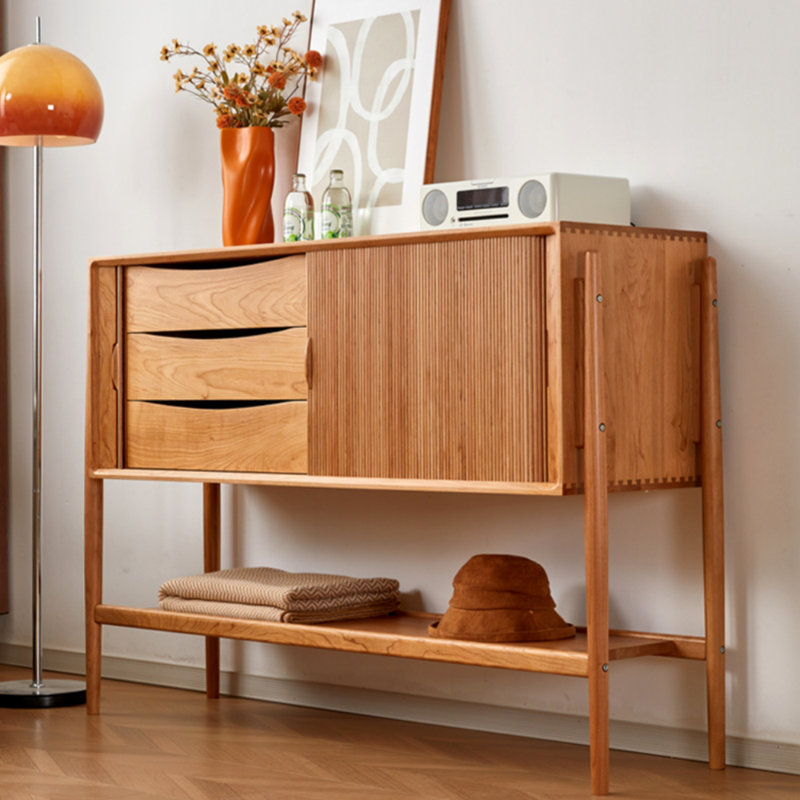 Armoire d'appoint multifonctionnelle en bois massif