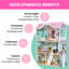 Maison de poupée Delta Children MySize - grande maison de poupée à 3 étages avec 7 pièces comprenant 12 accessoires