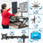 Mount-It! Height Adjustable Standing Desk Converter with Bonus Dual Monitor Mount Included, 36 Inch