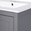 Meuble-lavabo de style transitionnel de 24 po avec rangement spacieux, charnières à fermeture en douceur et tablette de porte grise à double couche de 24 po de fabrication artisanale exquise, facile à assembler pour une installation rapide-2045045180