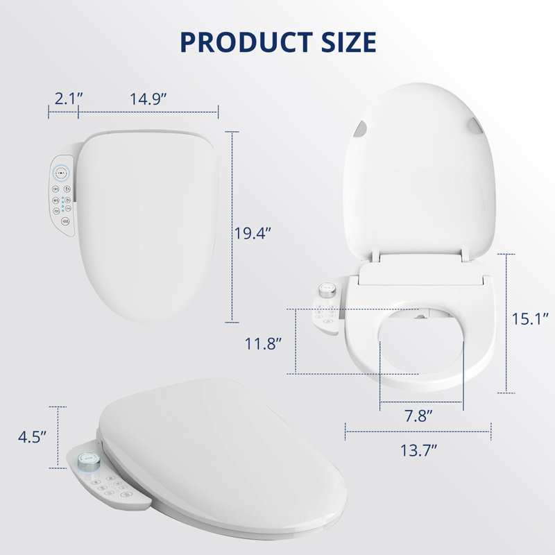 Siège de bidet allongé