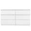 6 Drawer  Double Dresser For Bedroom Living Room Hallway,White