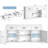 57.9" Sideboard With 3 Drawers, Adjustable Shelf-1620589360