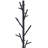 Black Coat Rack with 18 Hooks
