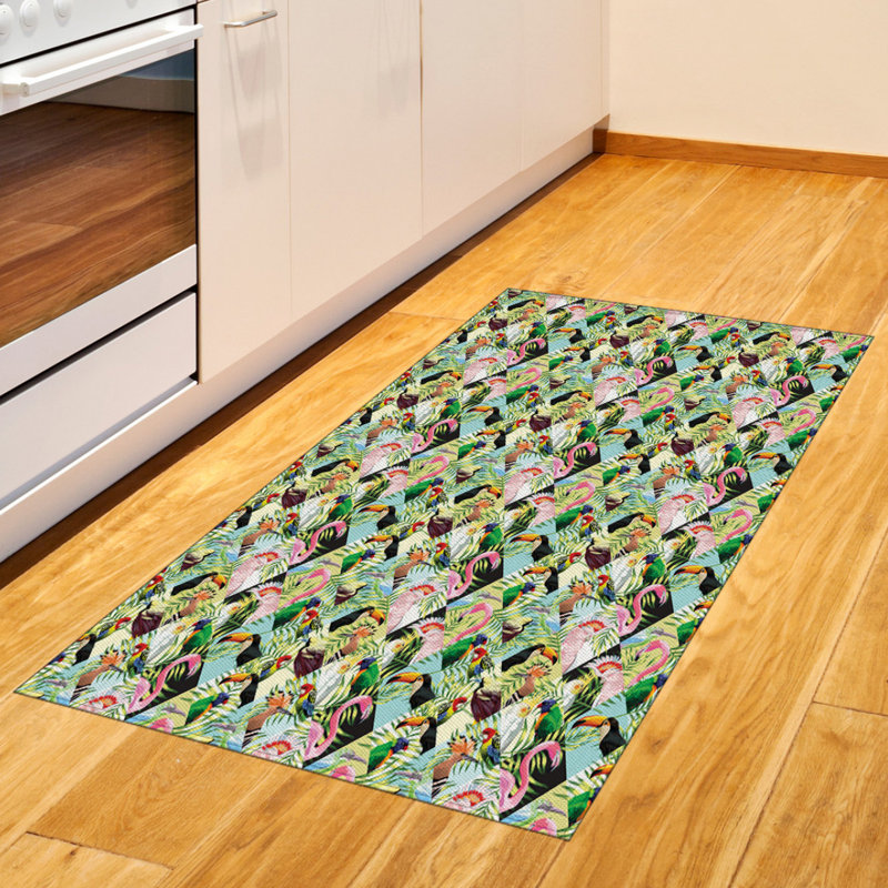 Luau High Density Long Fiber Poly Threads Decorative Area Rug Carpet, Rectangle 2'7" x 5'