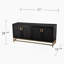 Meuble télé, console multimédia à 4 portes, armoire de rangement pour le salon