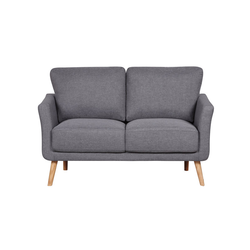 Brinkley 56'' Upholstered Loveseat, Dark Gray