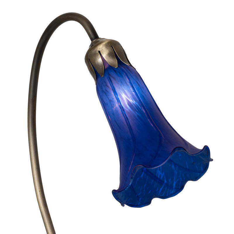 Nedra Arched Table Lamp, Blue