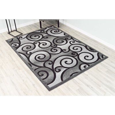 Tapis gris / noir Cosper