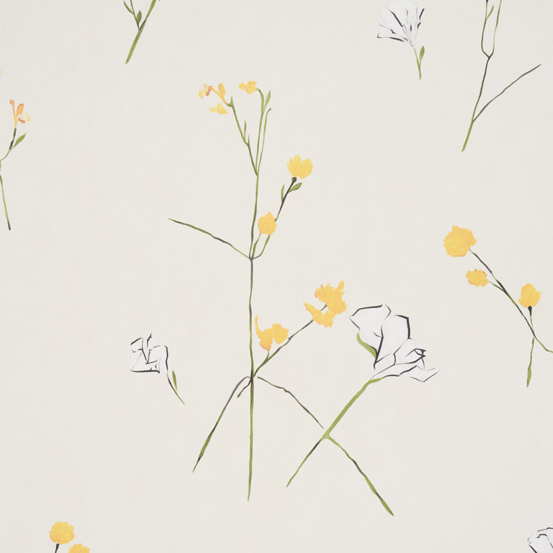 Alex's Floral Wallpaper, Beige