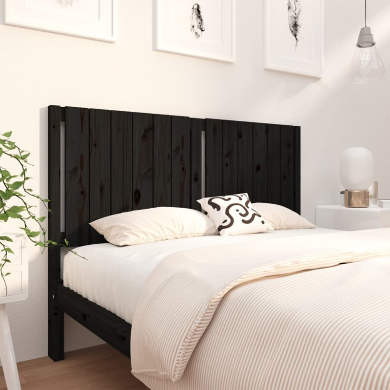 Headboard, 100cm H x 146cm W x 4cm D, Black