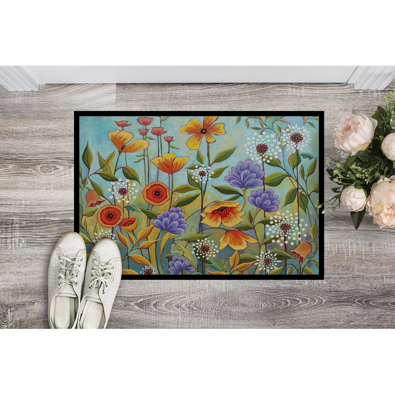 Guerrina Non-Slip Doormat, Fresh Air Flowers