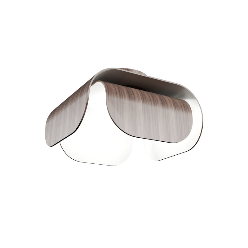 Clean 1 - Light Flush Mount, American Walnut