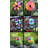10" Neon Flower Spinner Assortment - 3 Pack
