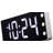 Digital Resin Electric Tabletop Clock White