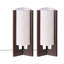 Petite lampe de chevet / table de chevet en bois massif 13,5 "-2067812728