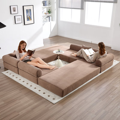 Lit pliant convertible, cadre fixe, dossier avec accoudoirs, velours côtelé nuage, 6 formes transformables, mousse à mémoire de forme haute densité, accoudoirs en forme de L, poches double face amovibles, pour la maison, le bureau et le salon.
