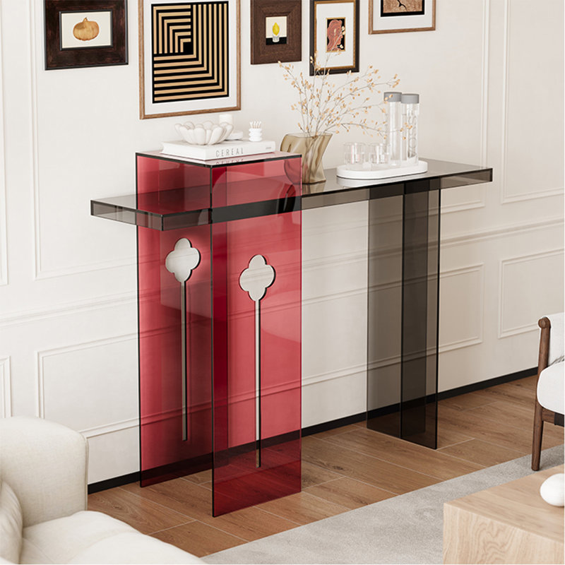 Console moderne et multifonctionnelle en acrylique