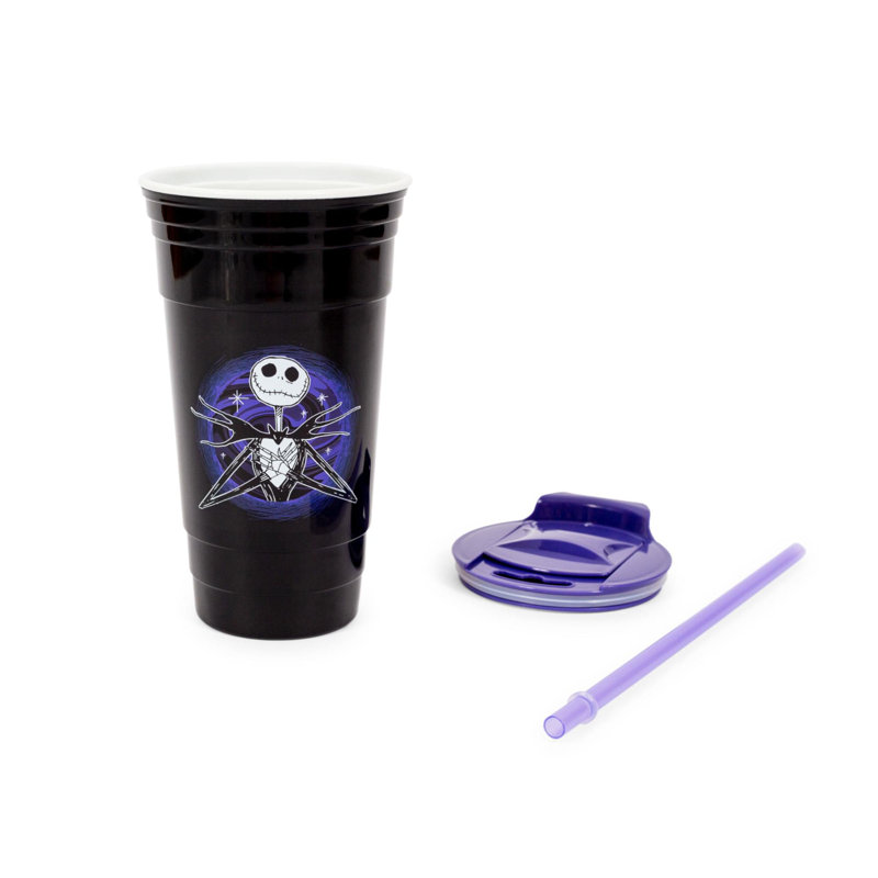 Disney le cauchemar avant Noël 32 oz. Gobelet de voyage avec paille