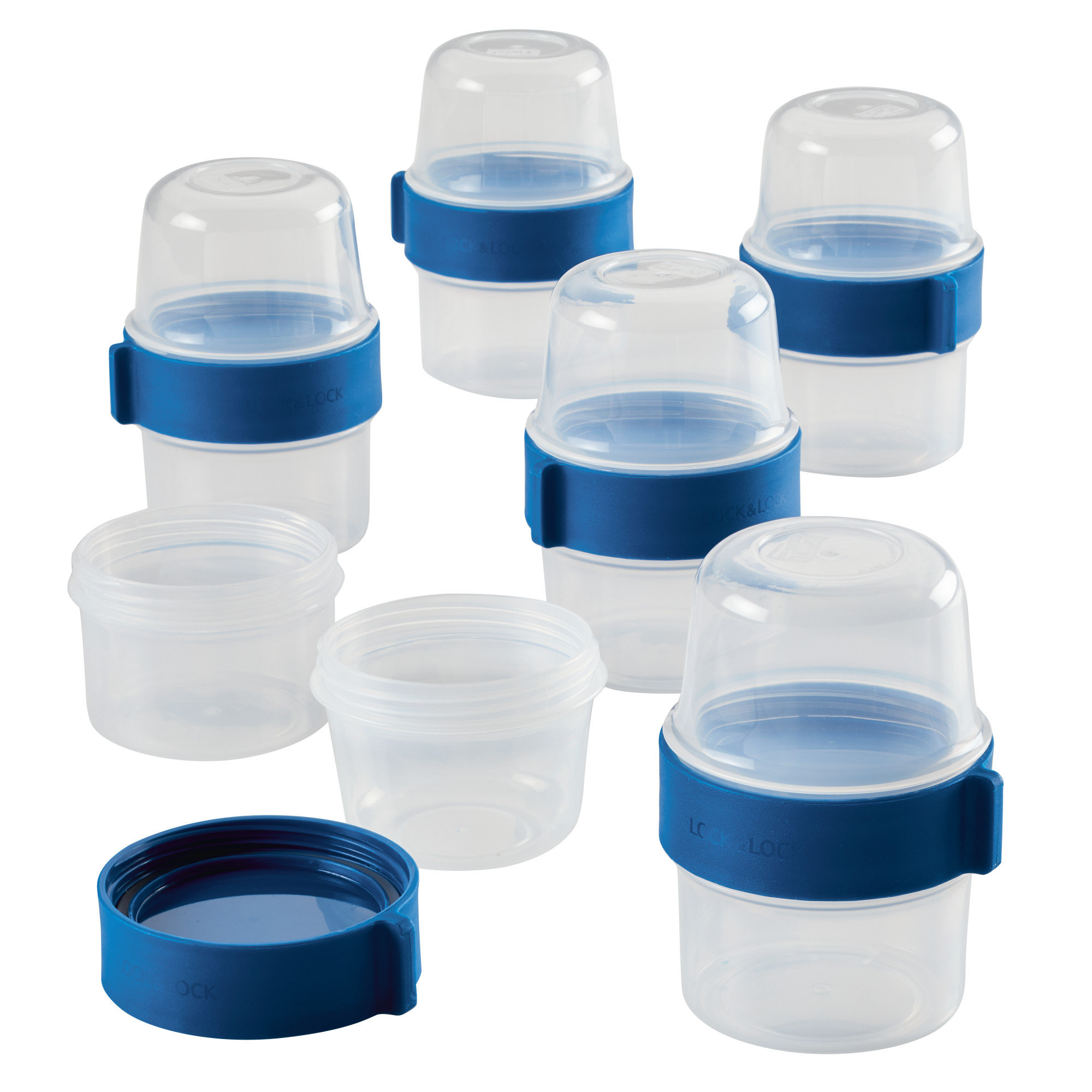  LOCK & LOCK Easy Essentials Food Storage lids/Airtight  containers, BPA Free, Rectangle-54 oz-for Snacks (4 Section), Clear: Food  Savers: Home & Kitchen