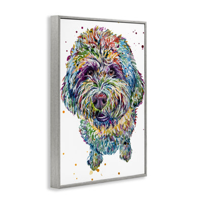 Chiot Lagotto Romagnolo, estampe numérique, design par Jennifer Seeley