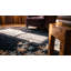 Black Antique Artistic Art Deco Bamboo Design Chinese Rug