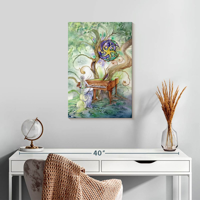 Abarca neuf des pentacles, H 24 po x l 16 po
