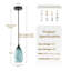 1 - Light Single Teardrop E26 Dimmable Adjustable Pendant Light-72563734