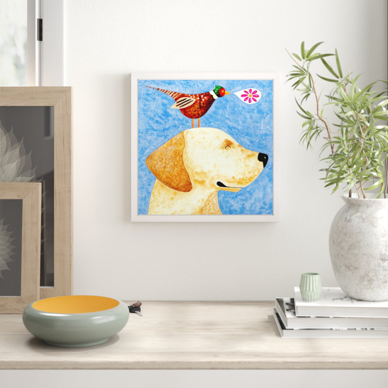 Janet Nelson - Single Picture Frame Painting, 51cm H x 51cm W x 3.81cm D