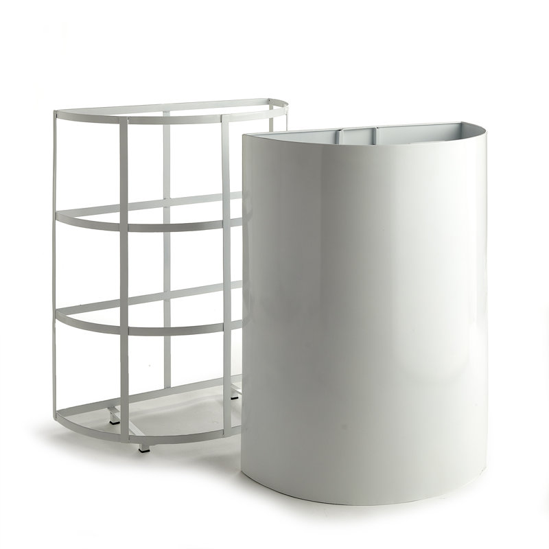 Odelia Round Planter, 31" H x 25" W x 13" D, White