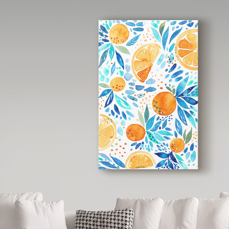 «Anjelien Citrus», reproduction d'art sur toile tendue, H 19 po x l 12 po