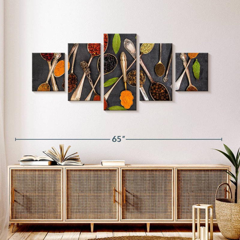 Essential Spices, 24" H x 55" W