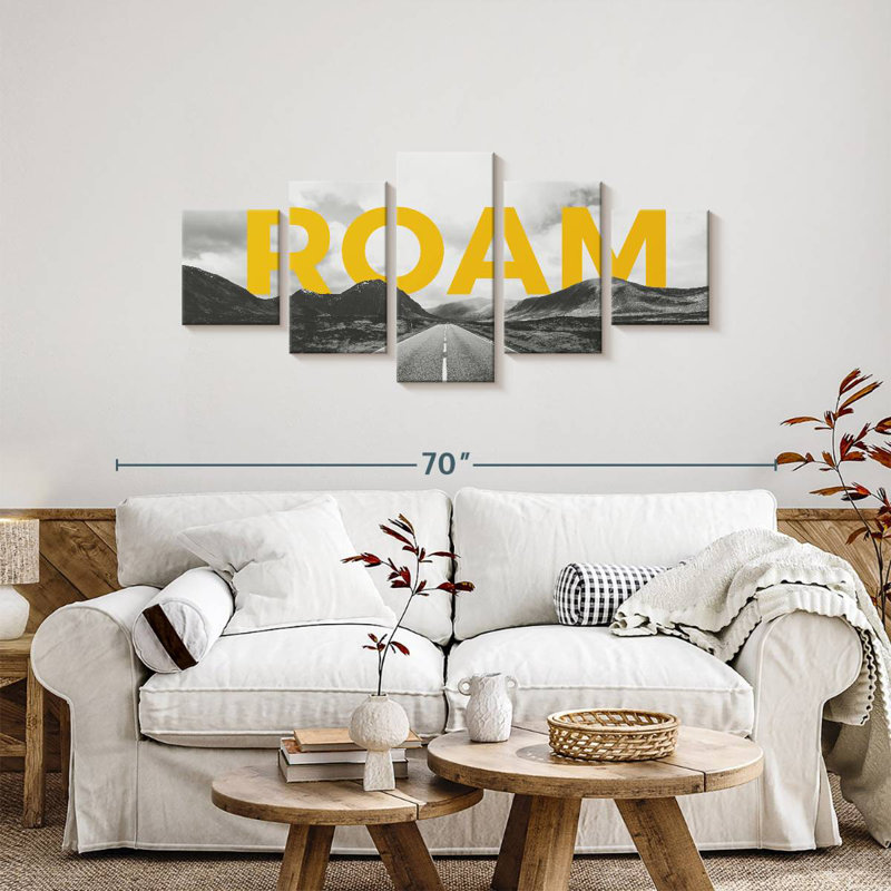 Roam Typography, 24" H x 55" W