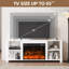 Brayanna Unfinished TV Stand for TVs up to 65" with Fireplace Included-1340300563