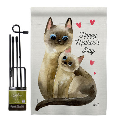 Ensemble de drapeaux en polyester 18,5 po x 13 po Kitty