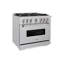 ZLINE 36” Classic Gas Range w/ 6 Burner Cooktop & Convection Oven in Stainless Steel