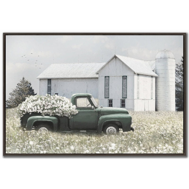 Flowers On The Farm Canvas Wall Art