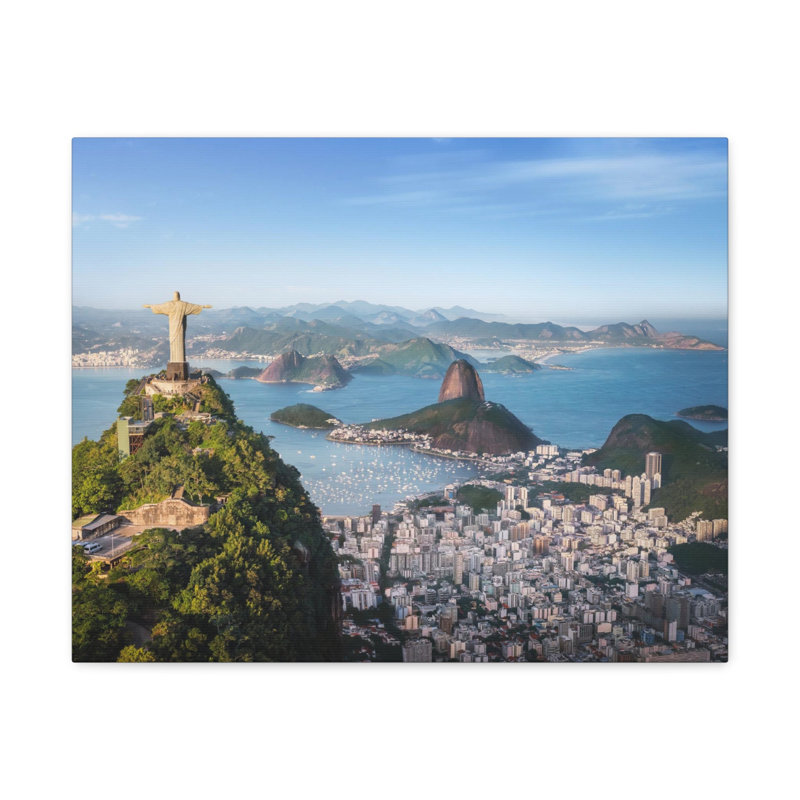 Toile de Rio de Janeiro, H 24 po x l 30 po