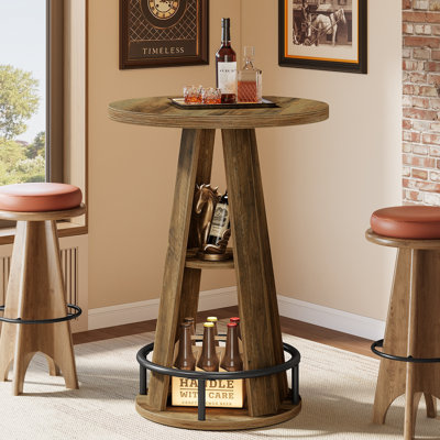 39.37" High Round Pub Table by 17 Stories