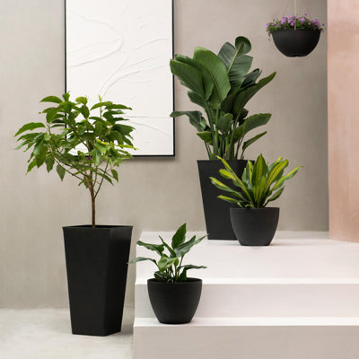 Amimma Self-Watering Rectangular Tall Planters