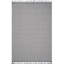 Tapis tissé 6X9 et blanc géométrique
