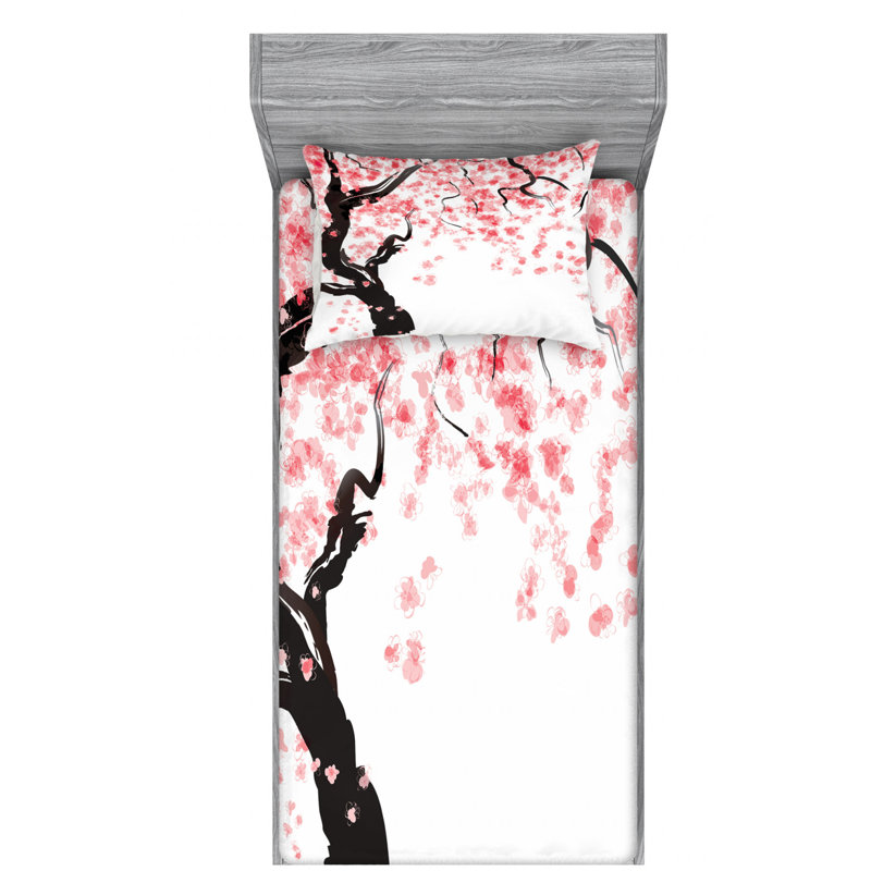 Microfiber Sheet Set, Twin Sheet Set with Fitted Sheet