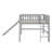 Low Loft Bed With Ladder And Slide-1004230133