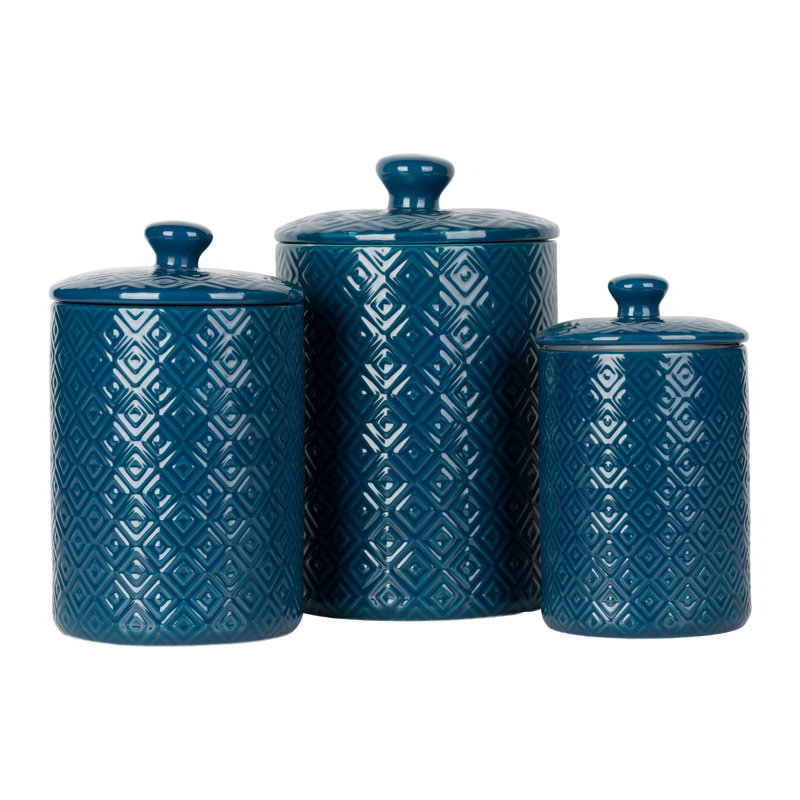 Ensemble de pots de cuisine 3 pièces Ilse, Bleu