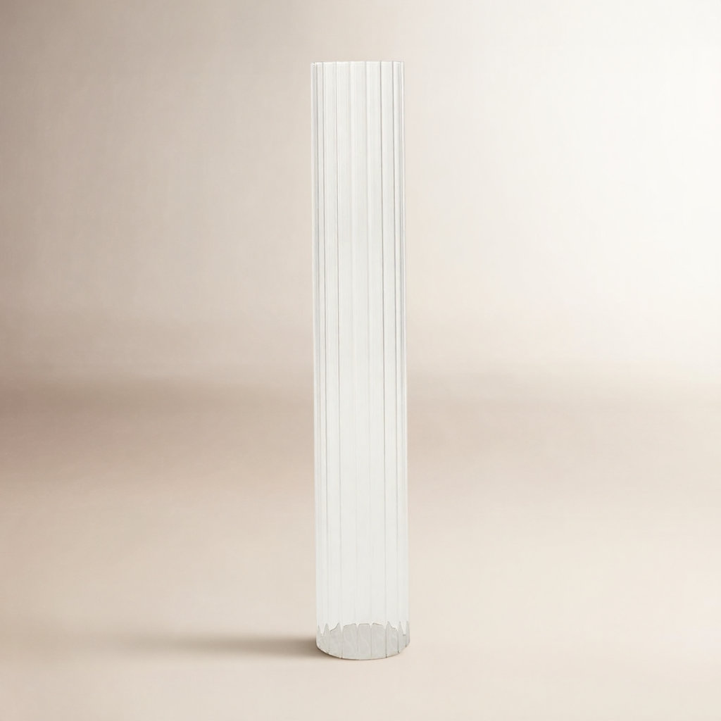 Aric Glass Hurricane Candle Holder, 22" H x 3.5" W x 3.5" D