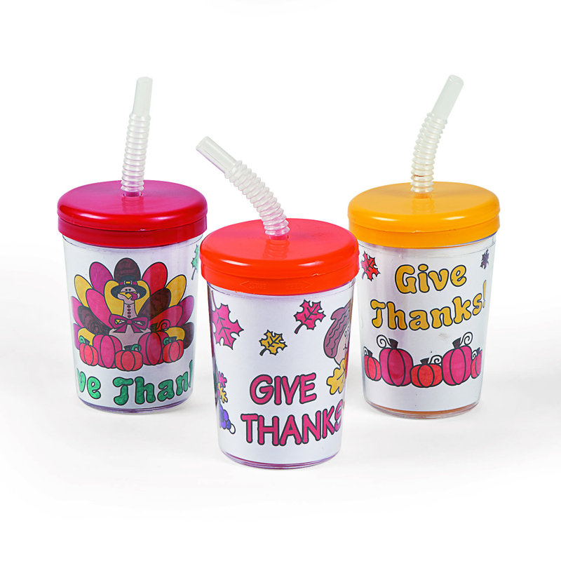 Arieana Disposable Thanksgiving Cups