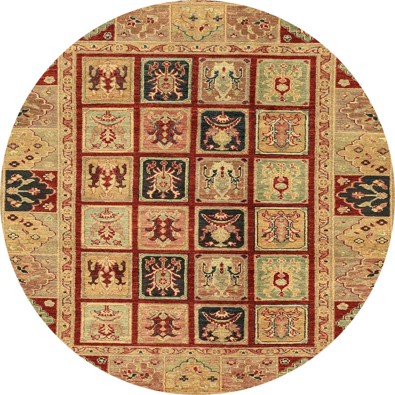 Abstract Indoor Rug, Round 3'