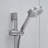 Bathroom 10-Inch Shower System - Matte Black Wall Mounted Faucet With 5-Spray Handheld And Slide Bar Faucets Head For